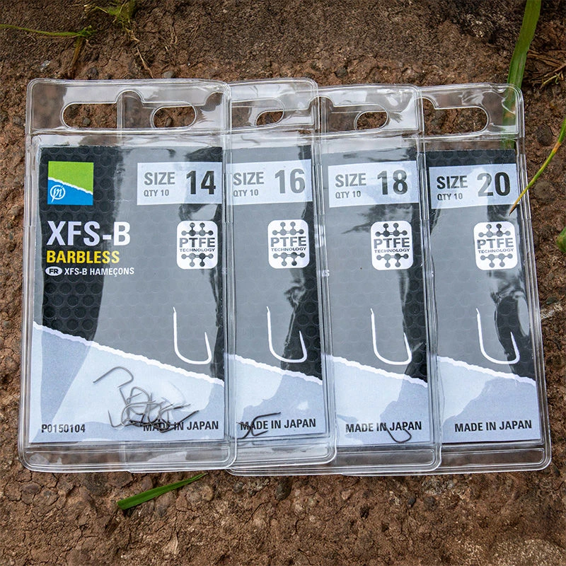 Preston Innovations XFS-B Barbless Spade End Hooks